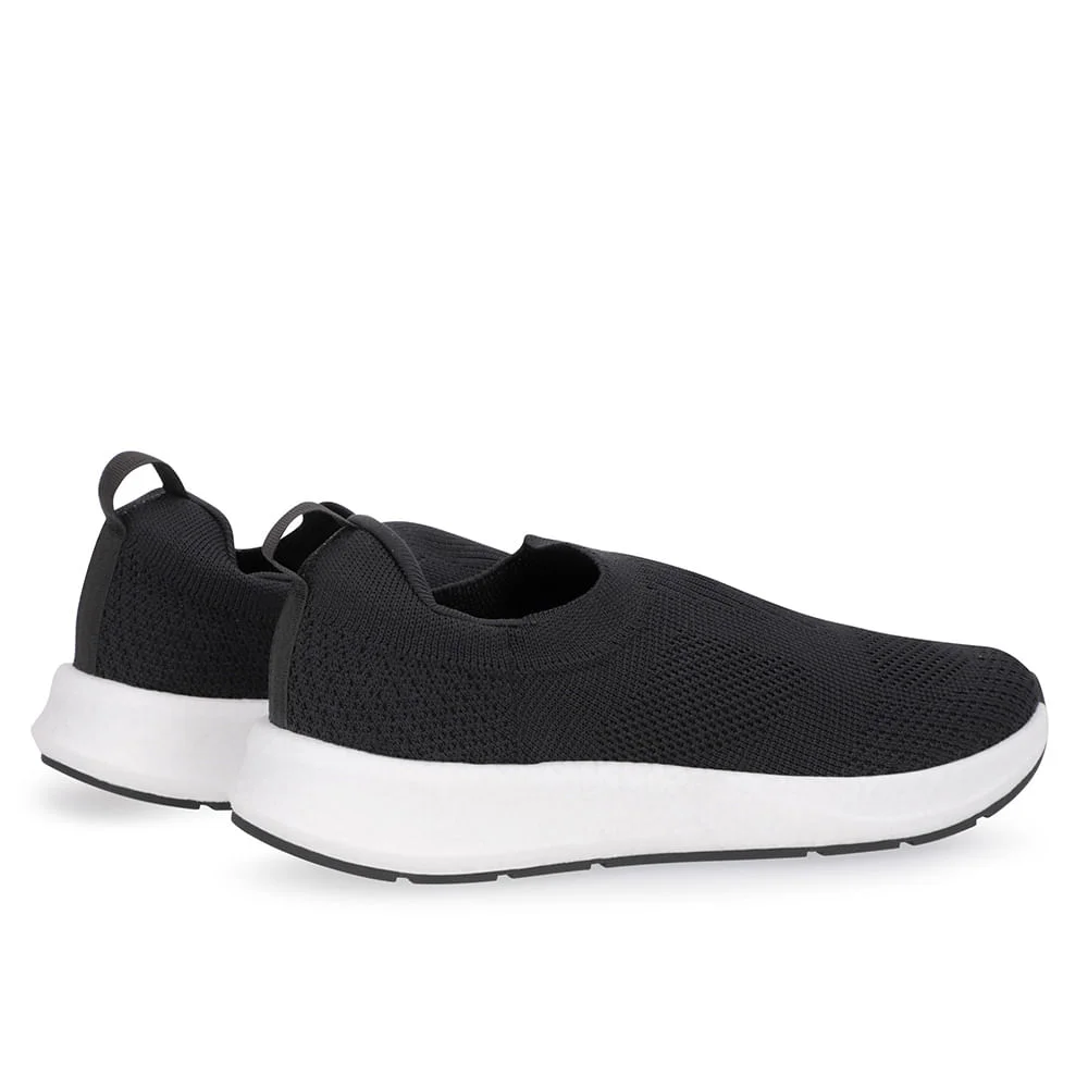 Tênis Preto Tricot Básico Preto 3