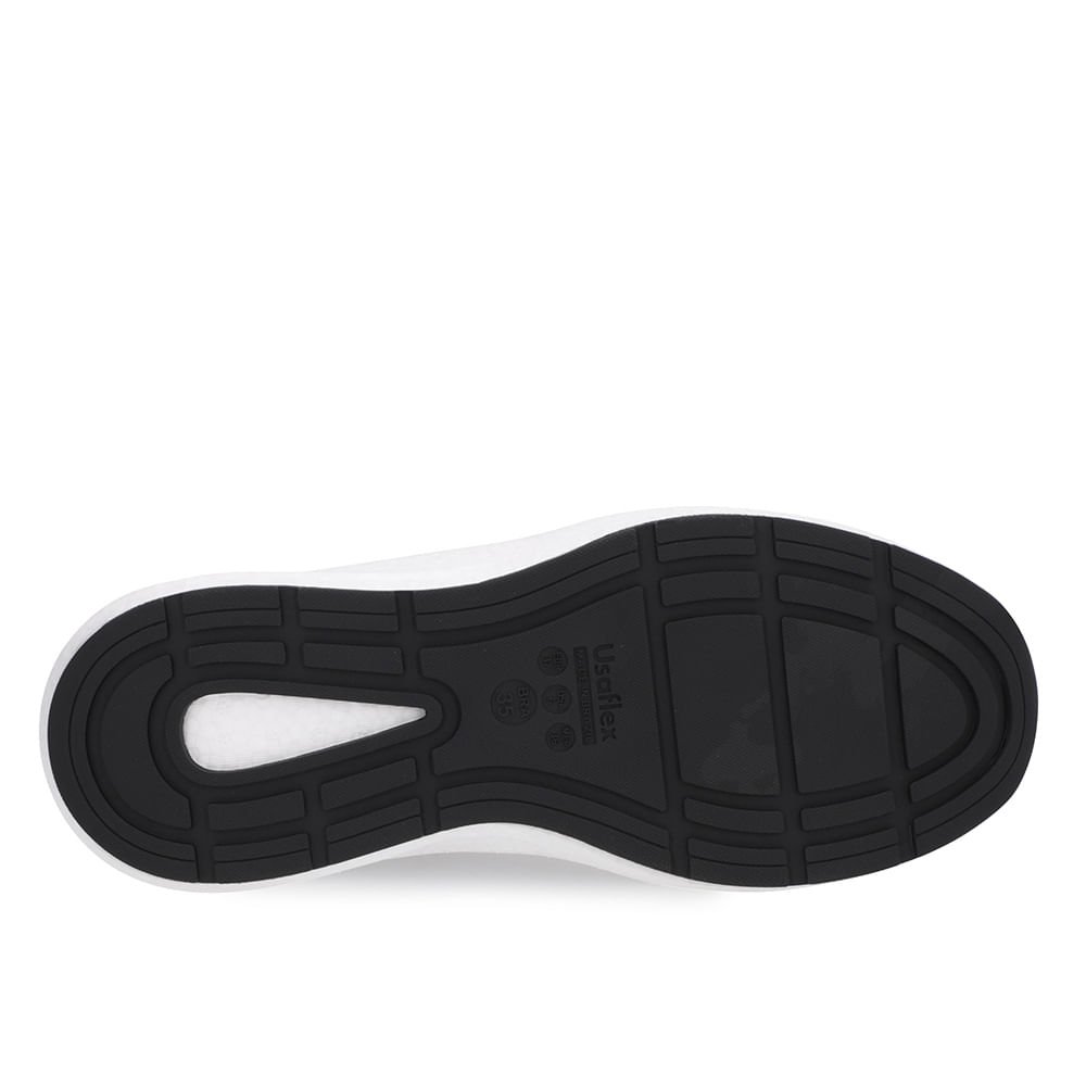 Tênis Preto Tricot Básico Preto 5