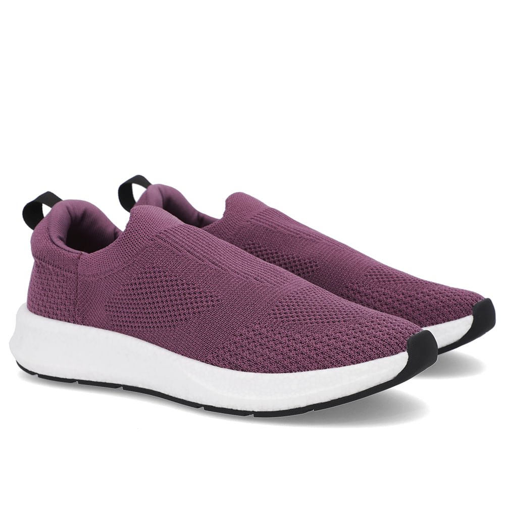 Tênis Lilás Tricot Básico Roxo 2