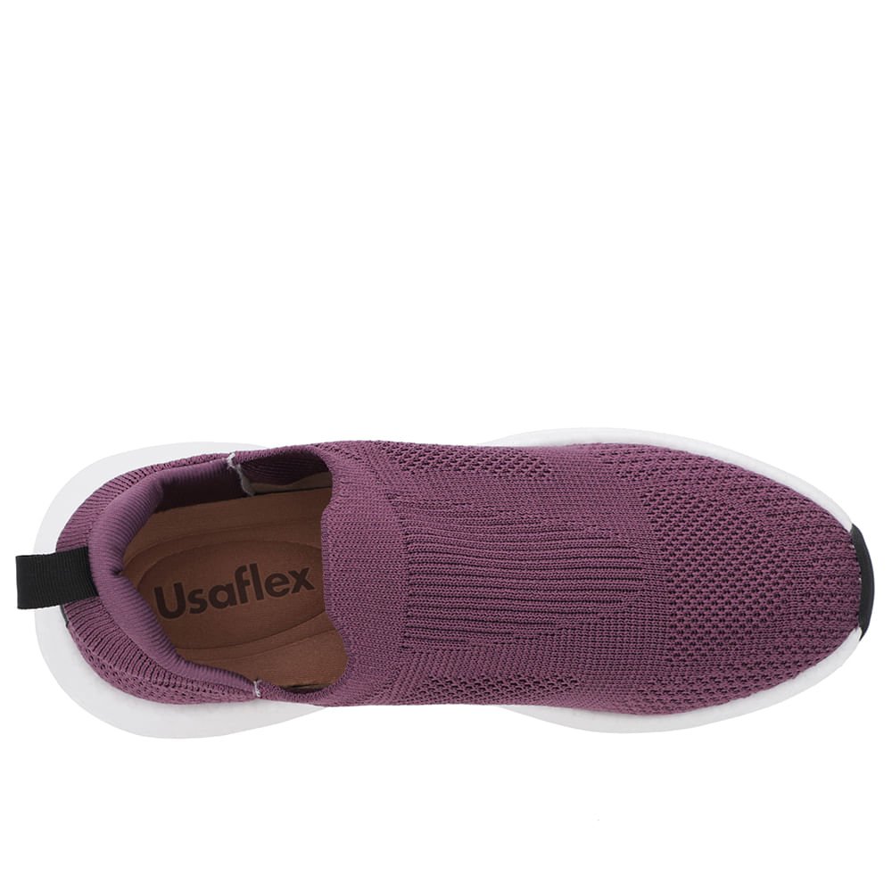Tênis Lilás Tricot Básico Roxo 4