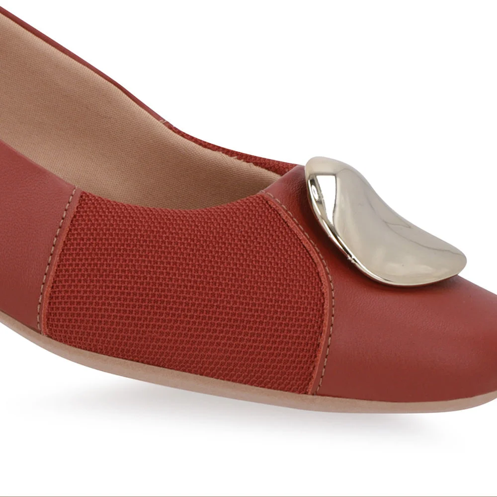 Sapatilha Marrom Couro Lateral Tecido Marrom 4