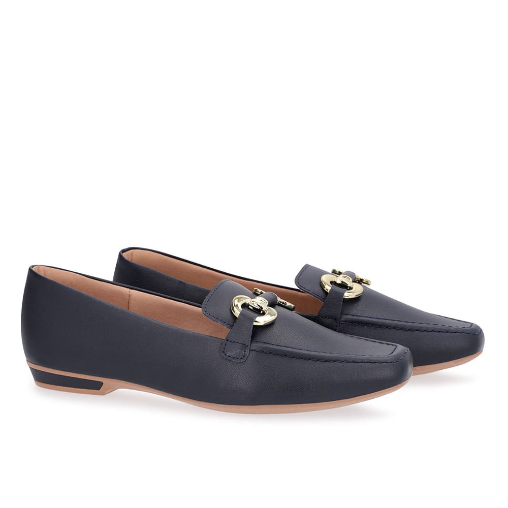 Loafer Azul Couro Bridão Azul 2