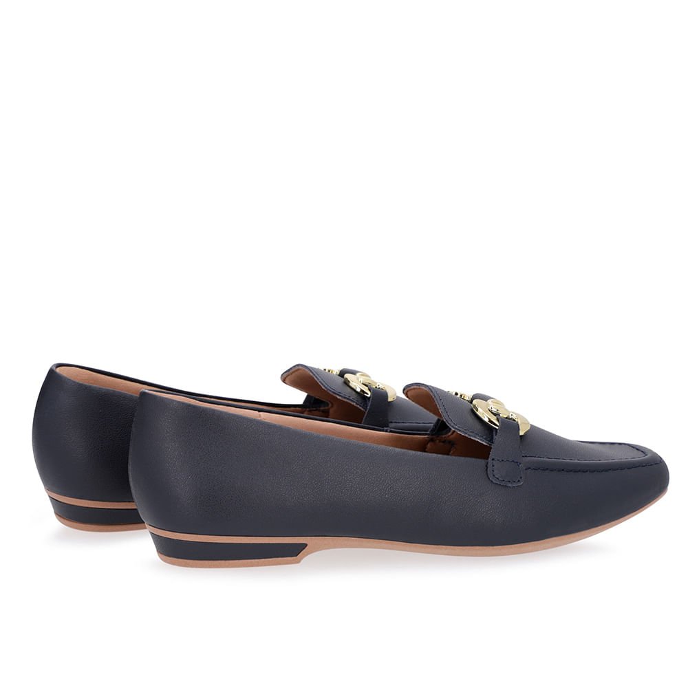 Loafer Azul Couro Bridão Azul 3
