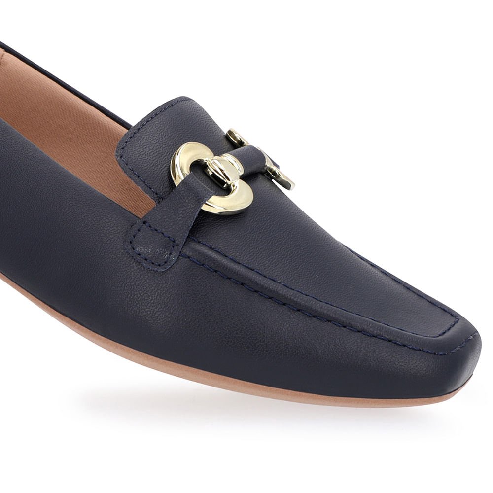 Loafer Azul Couro Bridão Azul 4
