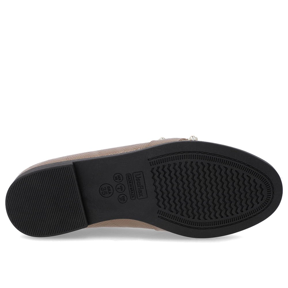 Mocassim Marrom Couro Textura Bridão Marrom 5
