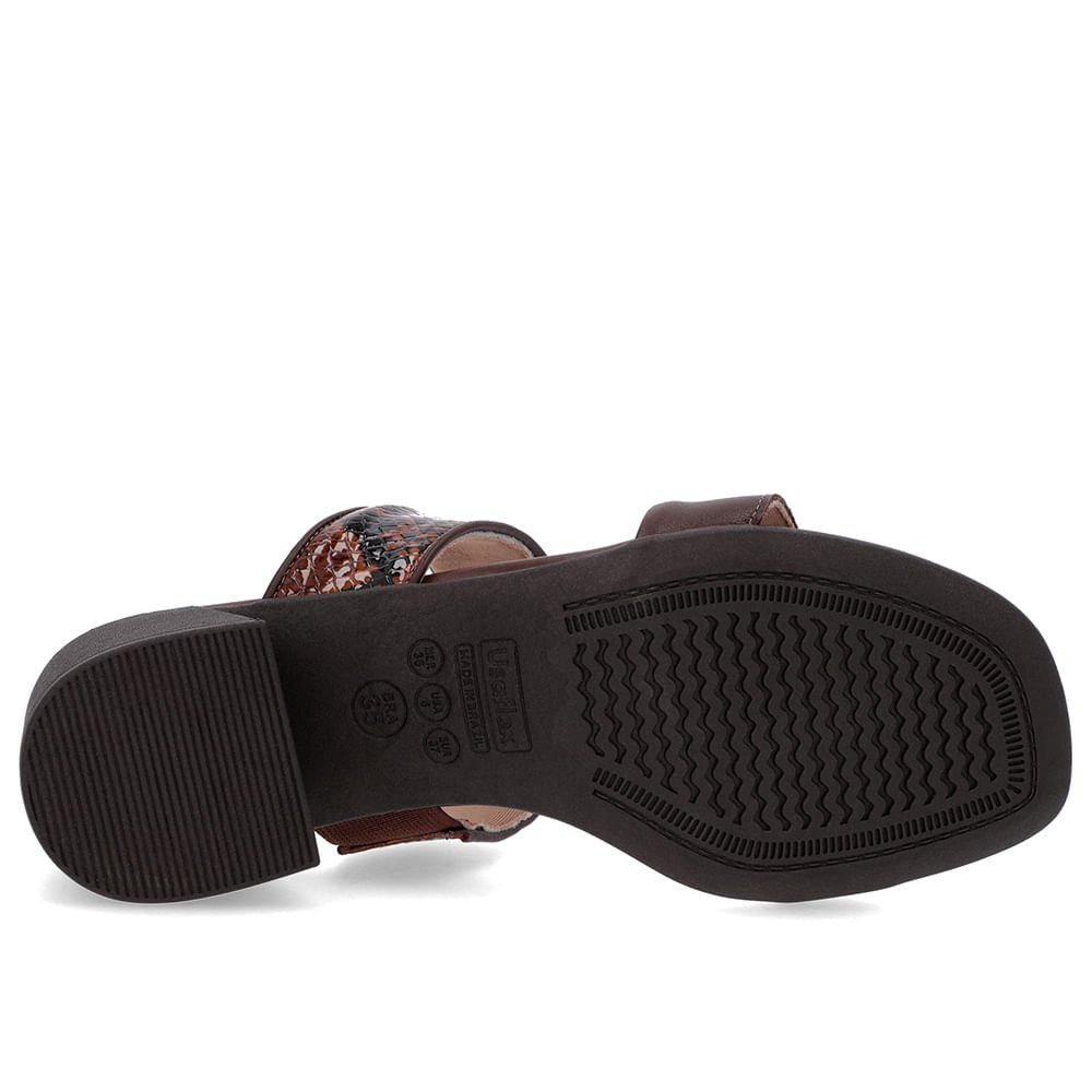 Tamanco Animal Print Salto Bloco Tiras Animal Print 5