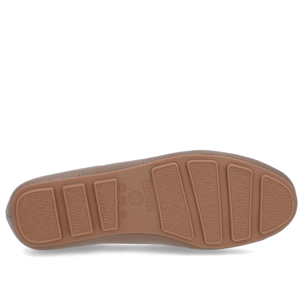 Loafer Marrom Claro Couro Textura Bridão Marrom 5