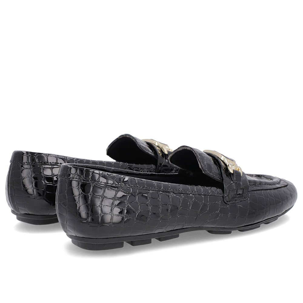 Loafer Preto Verniz Croco Bridão Preto 3