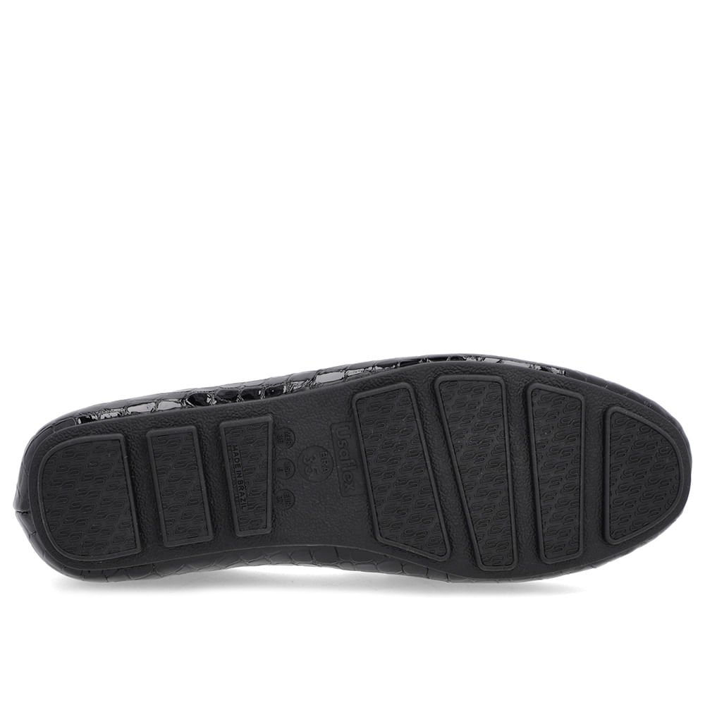 Loafer Preto Verniz Croco Bridão Preto 5