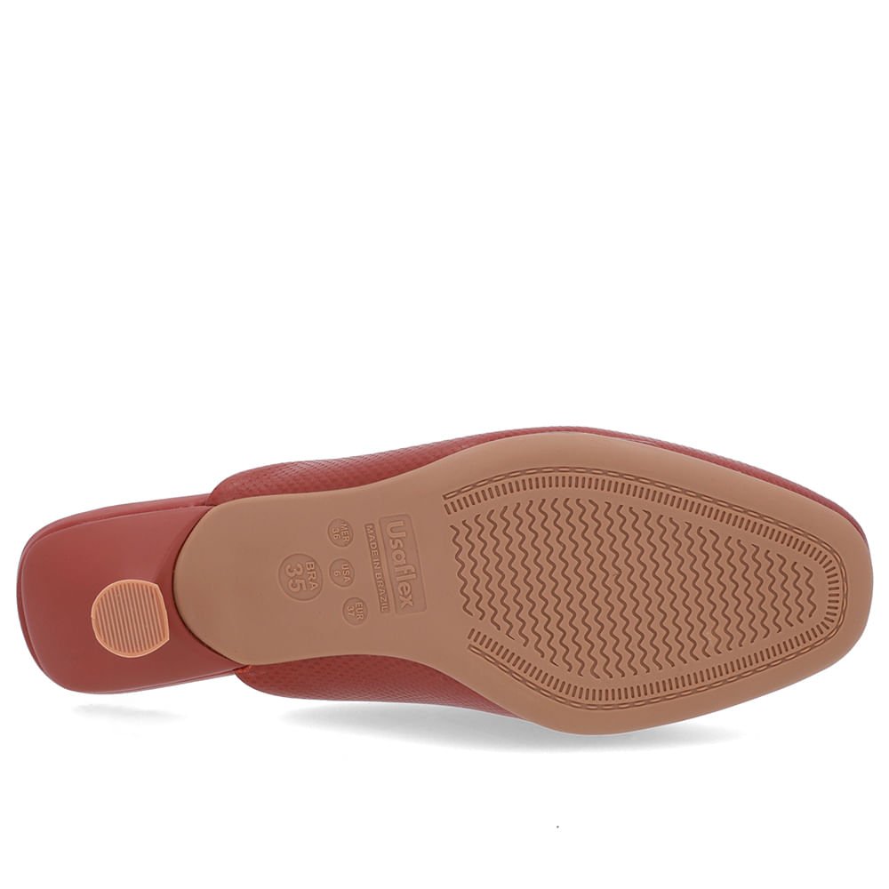 Mule Marrom Couro Salto Kitten Marrom 5