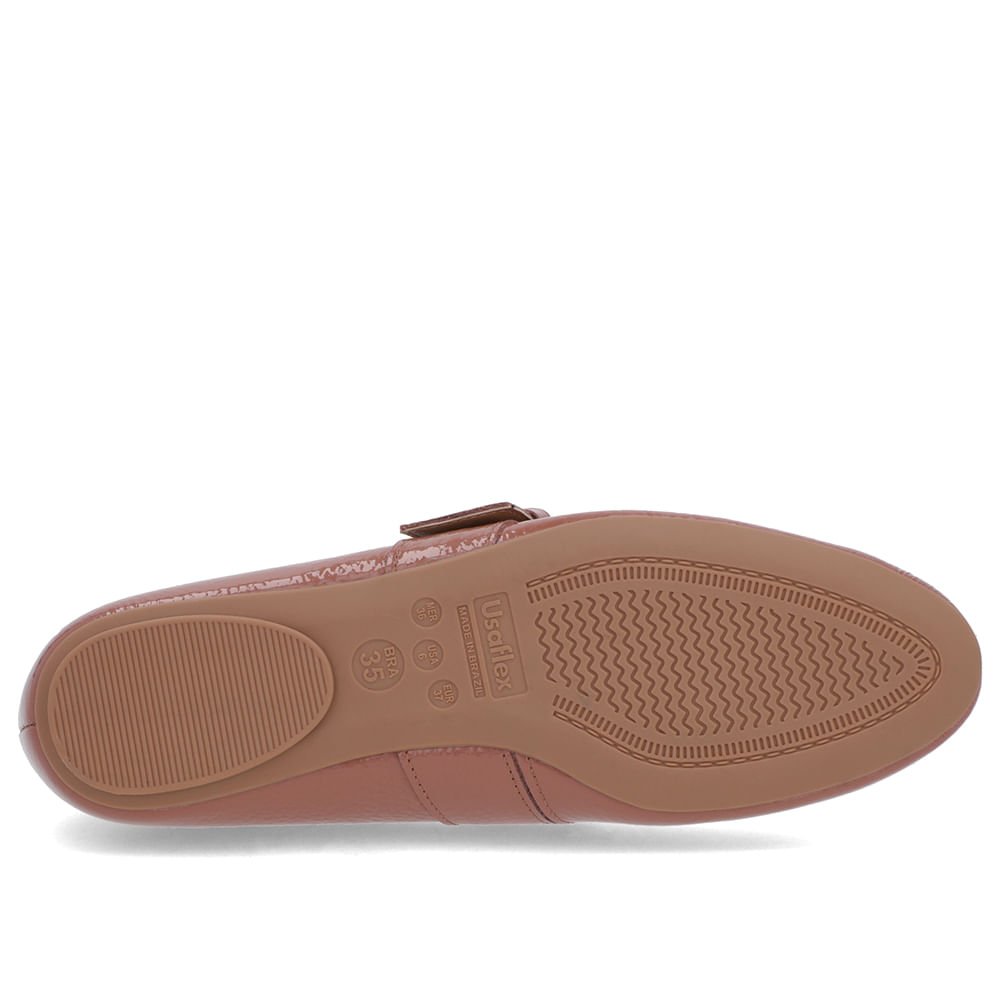 Sapatilha Rosa Verniz Tira Fivela Rosa 5