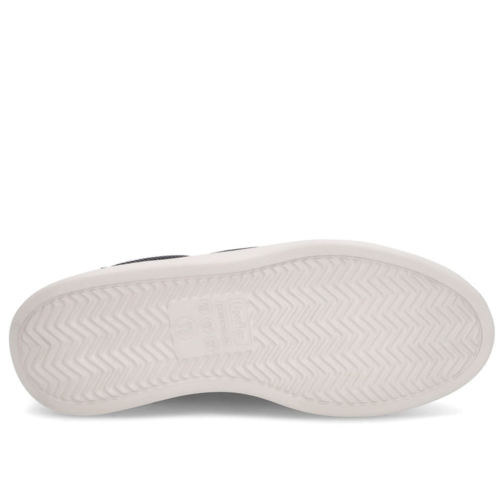 Tênis Preto Couro Sola Alta Detalhe Marrom Preto/Marrom 5