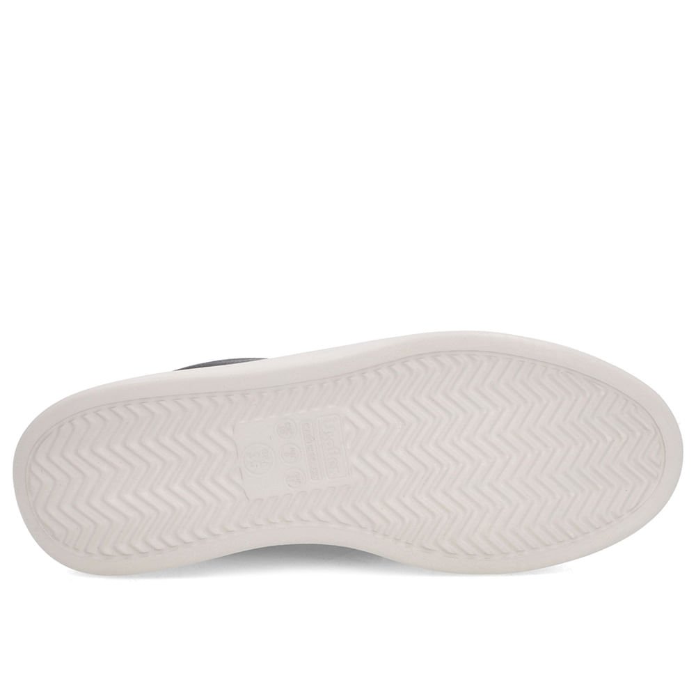 Tênis Preto Couro Sola Alta Cadarço Elástico Preto 5