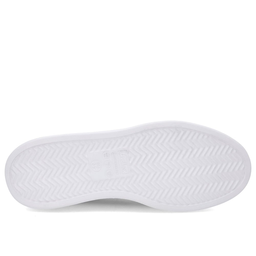 Tênis Bege Couro Sola Alta Detalhe Marrom Marrom 5