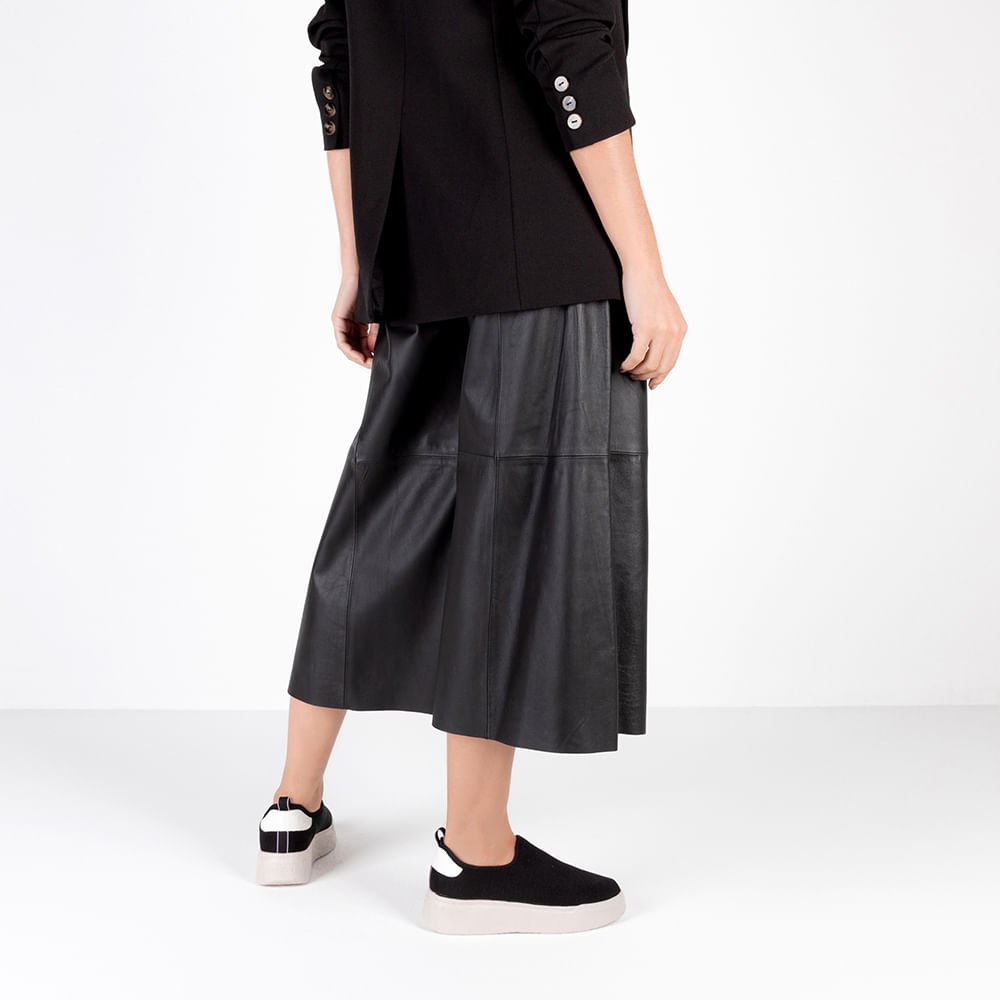 Tênis Preto Tecido Sola Alta Preto 4