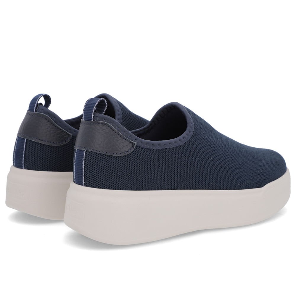 Tênis Azul Tecido Sola Alta Azul 3