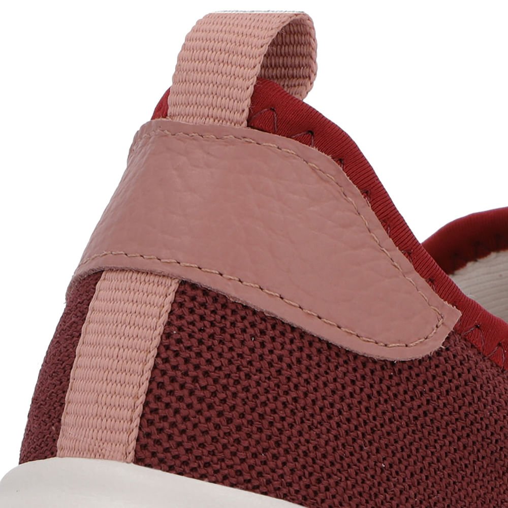 Tênis Vermelho Tecido Sola Alta Vermelho 4