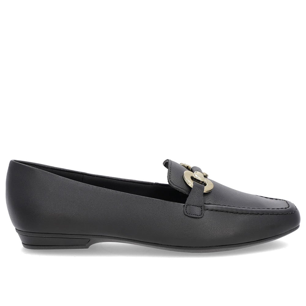 Loafer Preto Couro Bridão