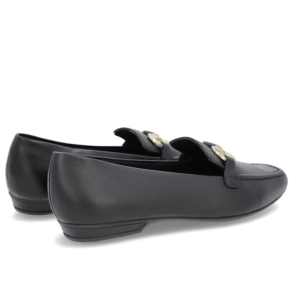 Loafer Preto Couro Bridão Preto 3