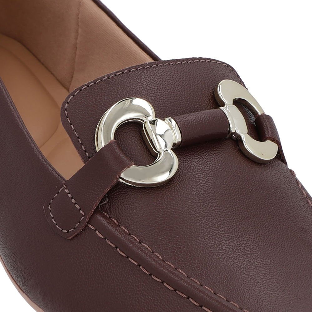 Loafer Marrom Pinhão Couro Bridão Marrom 4