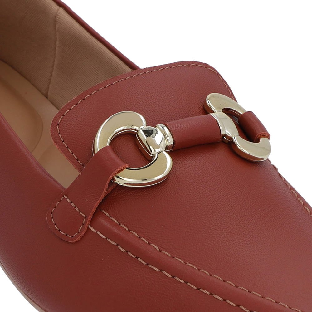 Loafer Marrom Couro Bridão Marrom 4