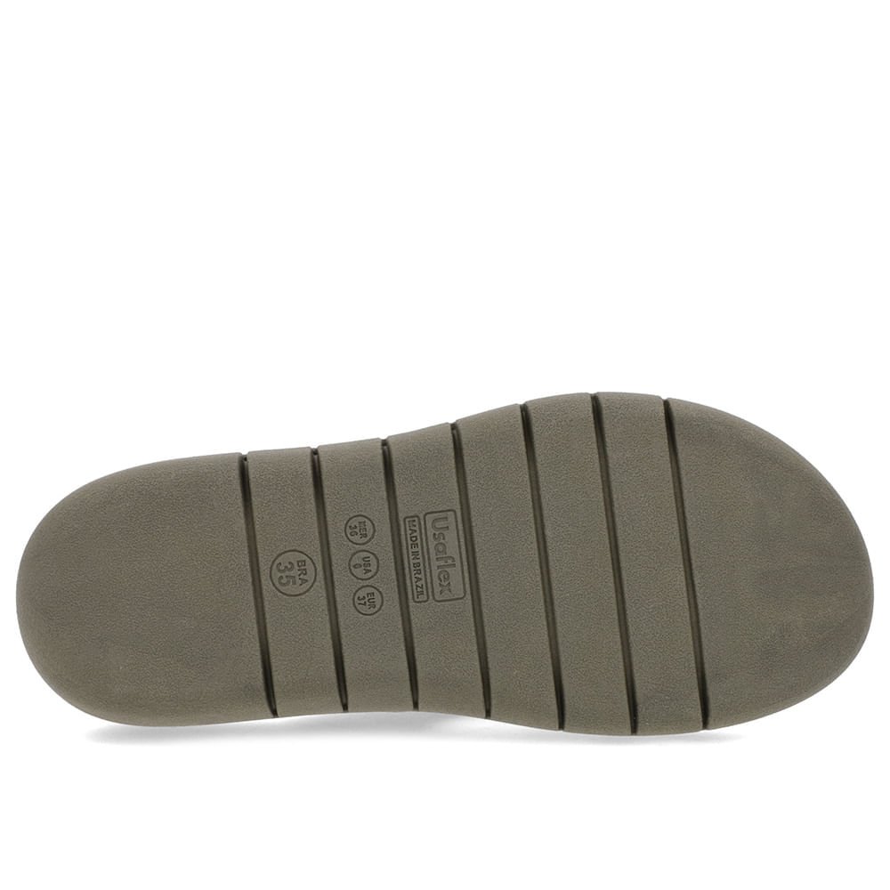 Chinelo Salto Rasteiro Tricot Verde Verde 5