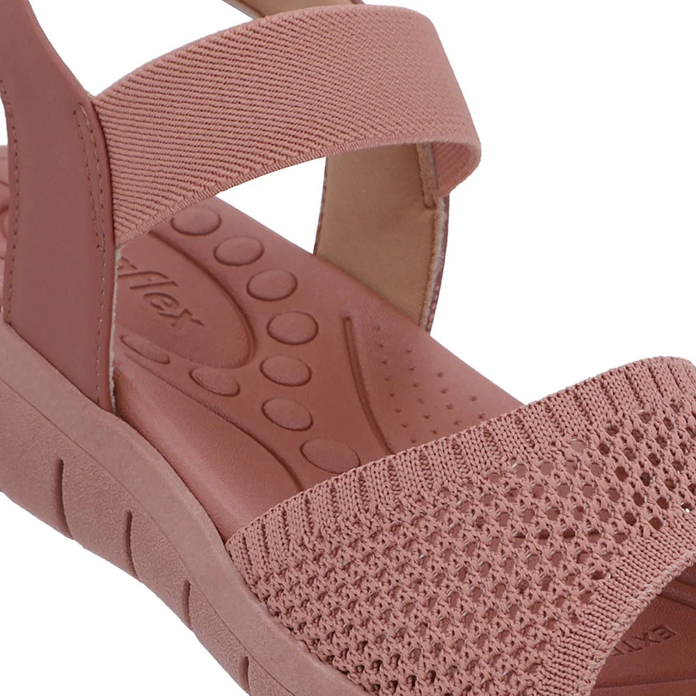 Sandália Tricot Rosa Tira Elástico Rosa 4