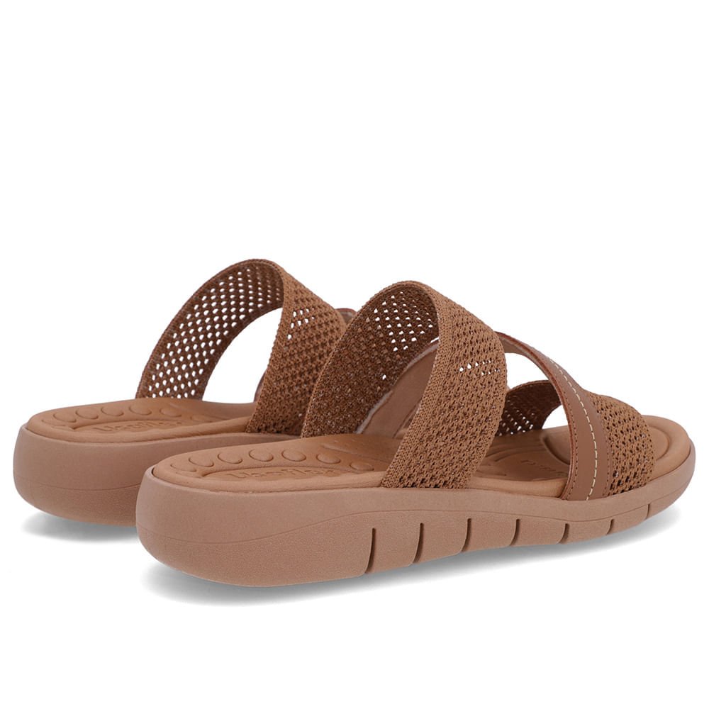 Tamanco Sem Salto Tricot Marrom Marrom 3