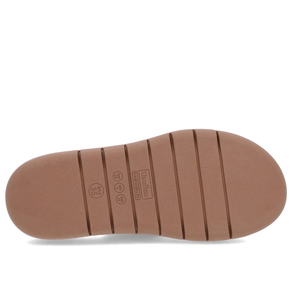 Tamanco Sem Salto Tricot Marrom Marrom 5