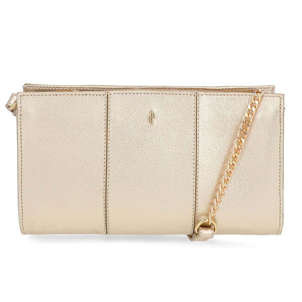 Bolsa Tiracolo Couro Ouro Light