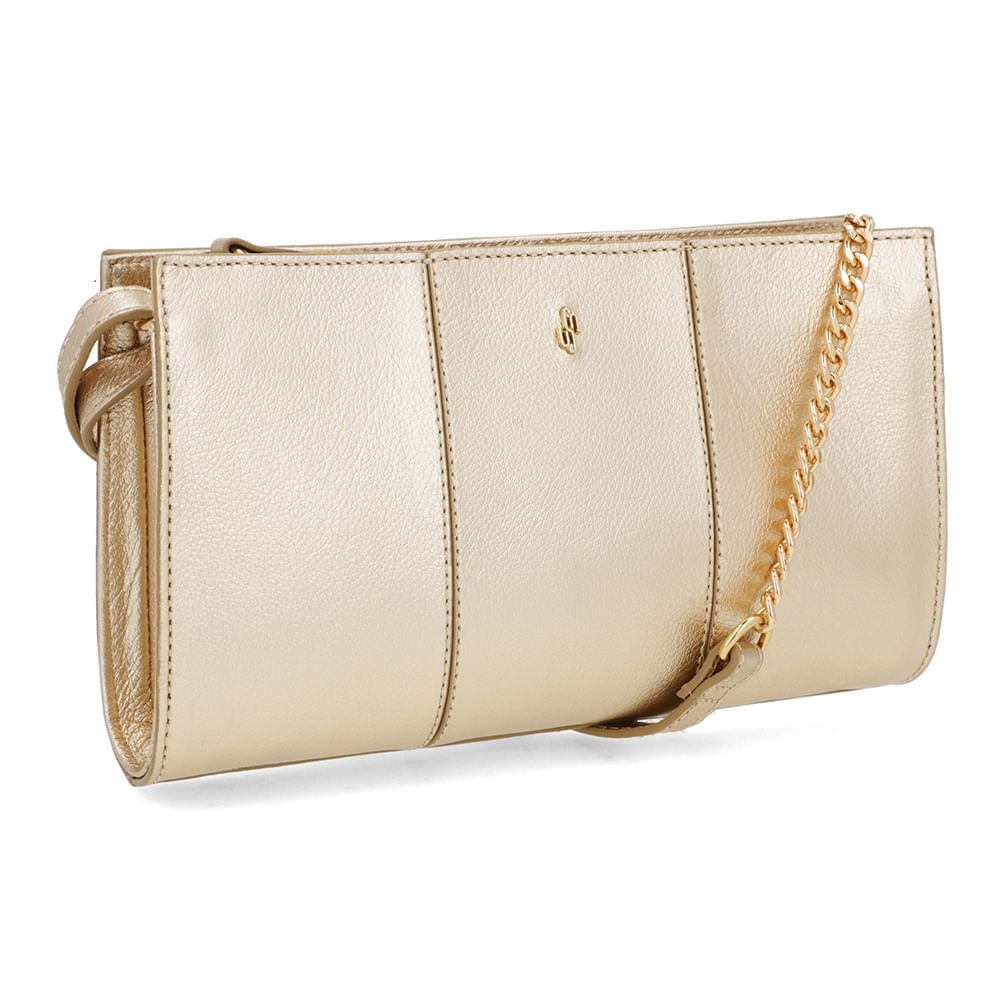 Bolsa Tiracolo Couro Ouro Light Ouro Light 2