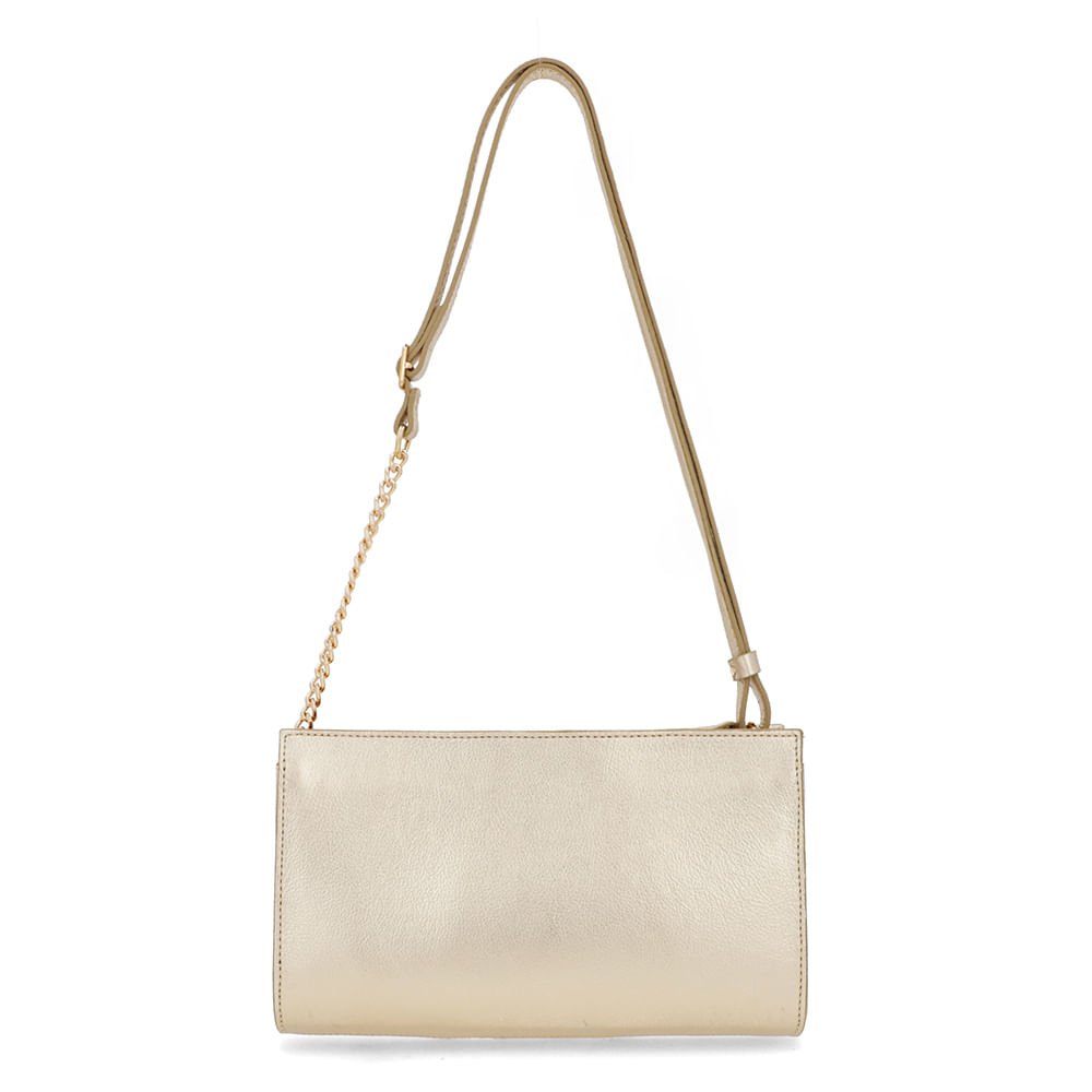 Bolsa Tiracolo Couro Ouro Light Ouro Light 3