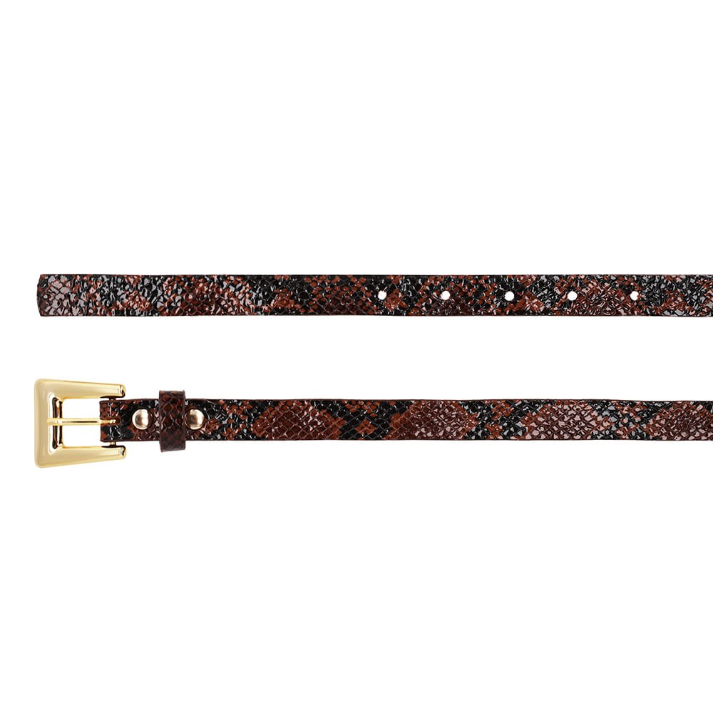 Cinto Couro Animal Print Cobra Animal Print 2