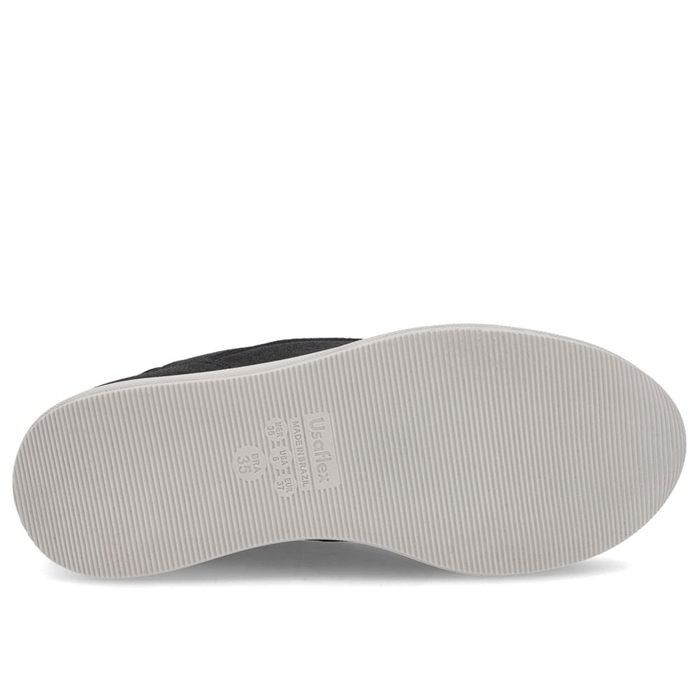 Tênis Preto Tecido Cadarço Matelassê Preto 5