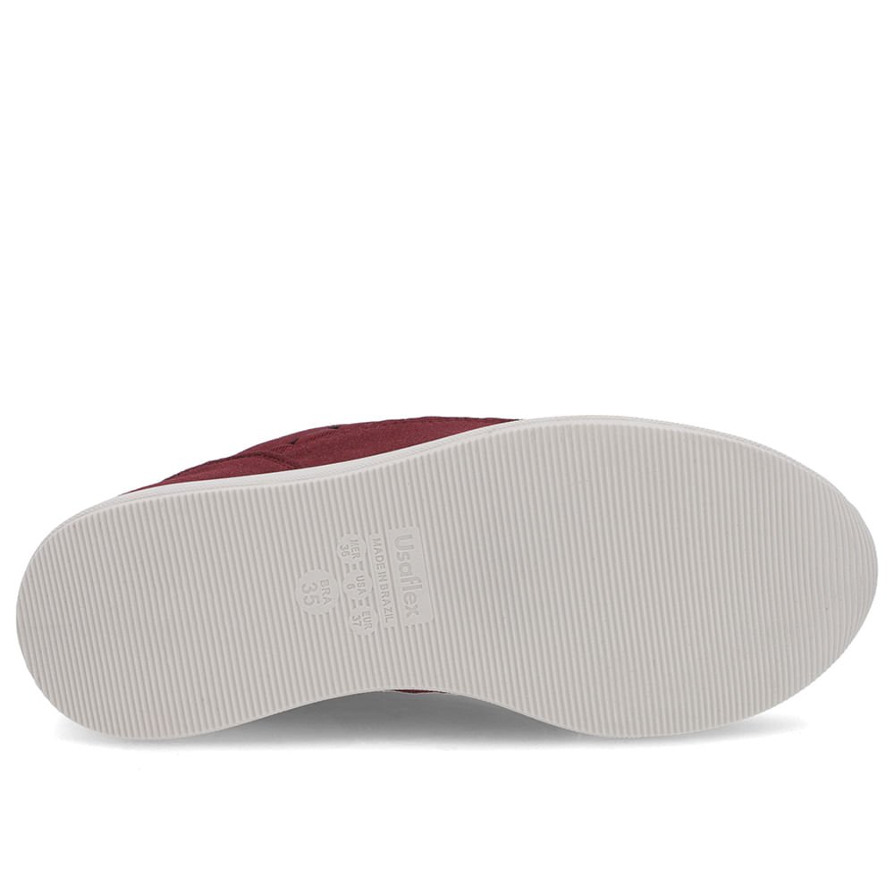 Tênis Vermelho Tecido Cadarço Matelassê Vermelho 5