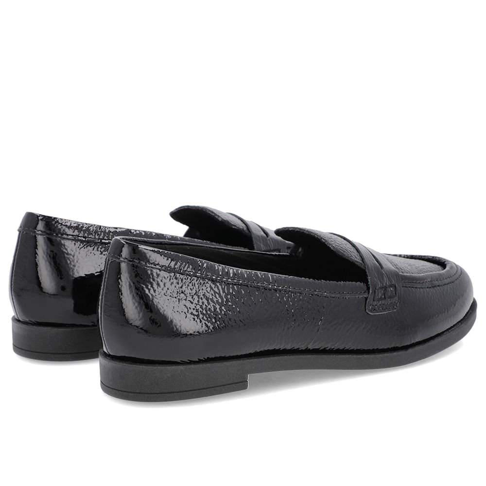 Mocassim Verniz Preto Tira Preto 3