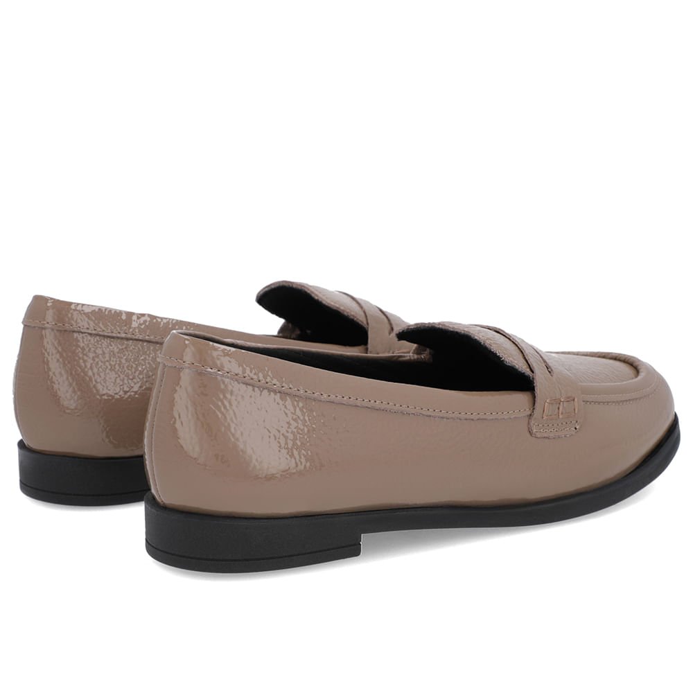 Mocassim Couro Marrom Claro Tira Marrom 3