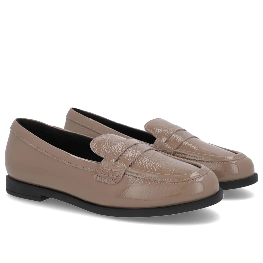 Mocassim Couro Marrom Claro Tira Marrom 4