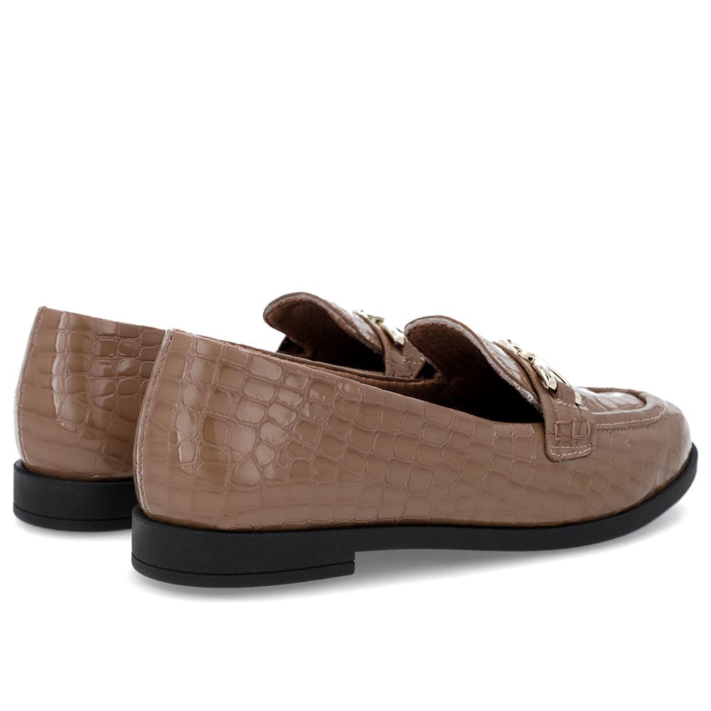 Mocassim Couro Marrom Claro Tira Bridão Marrom 3