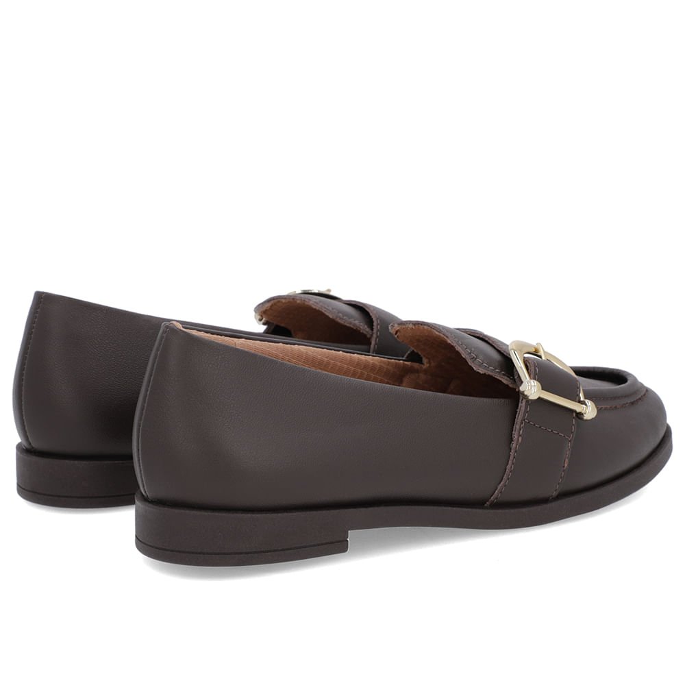 Mocassim Marrom Couro Bridão Marrom 3