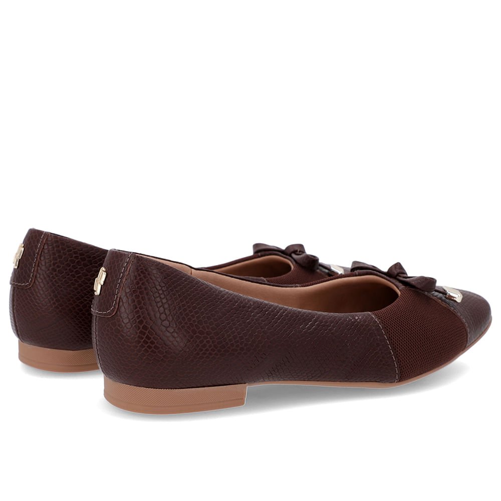 Sapatilha Marrom Couro Textura Marrom 3