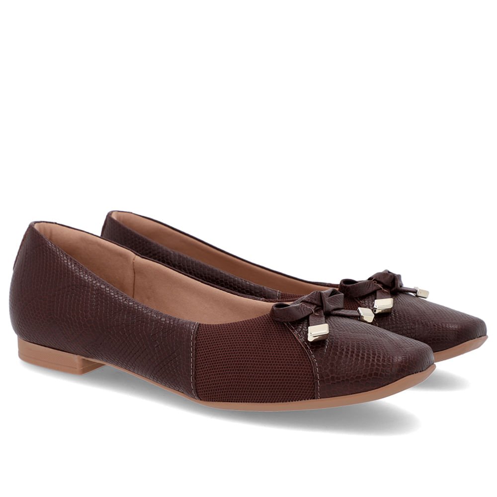 Sapatilha Marrom Couro Textura Marrom 4