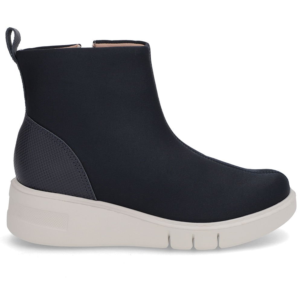 Bota Tecido Azul Cano Baixo