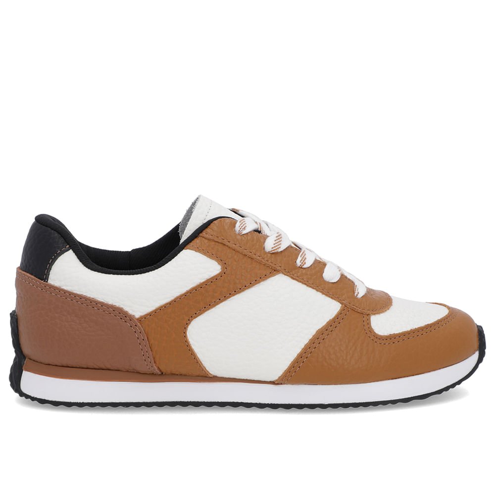 Tênis Marrom Couro Cadarço