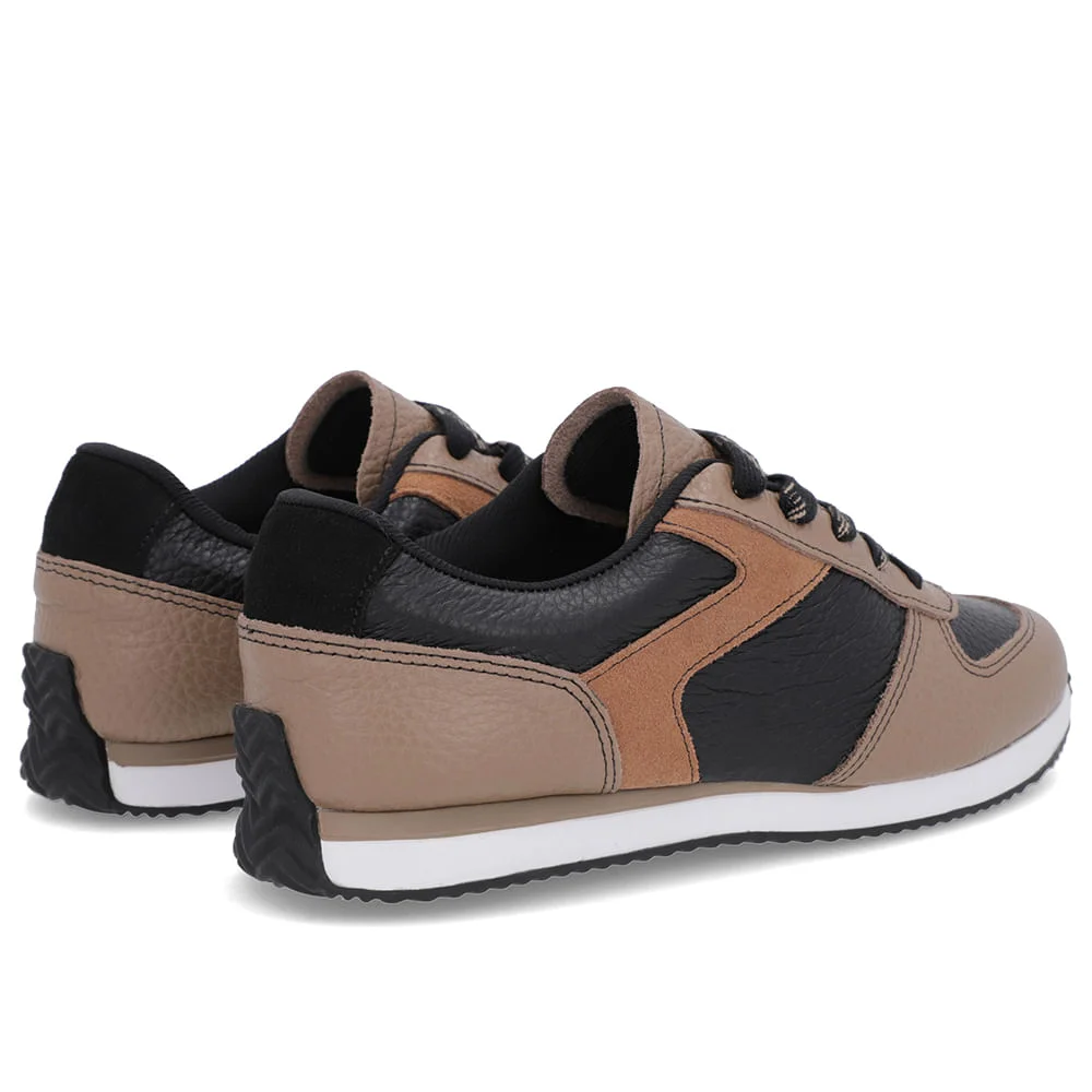 Tênis Marrom Claro Couro Cadarço Marrom 3