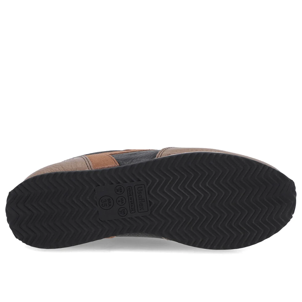 Tênis Marrom Claro Couro Cadarço Marrom 5