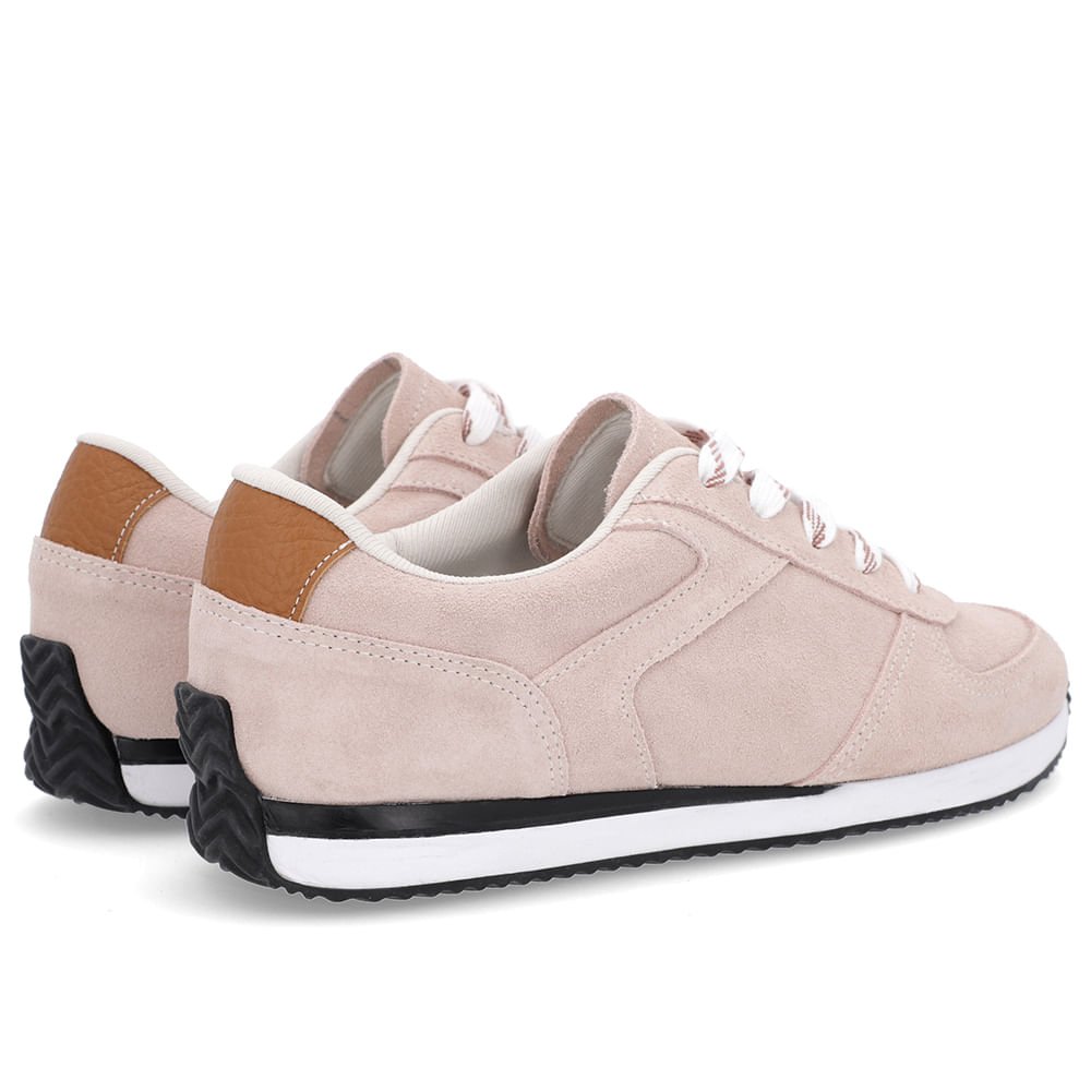 Tênis Rosa Camurça Cadarço Rosa 3