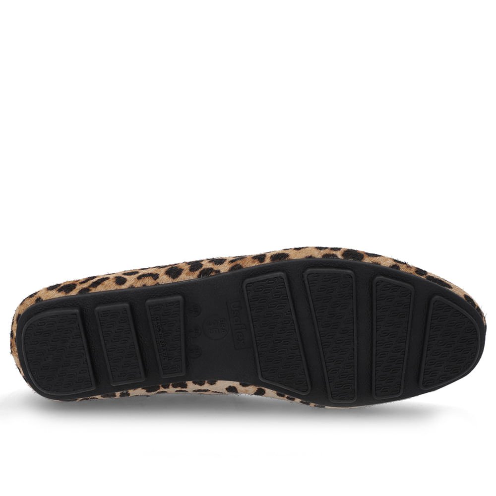 Loafer Pelo Animal Print Bico Redondo Animal Print 5
