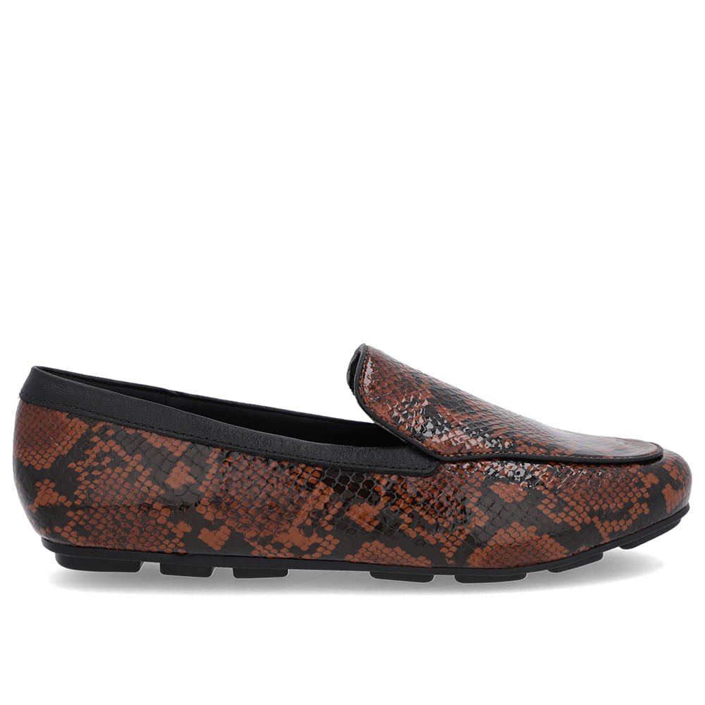 Loafer Animal Print Bico Redondo