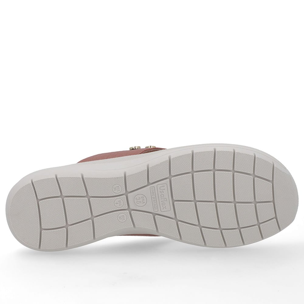 Chinelo Plataforma Couro Rosa Rosa 5